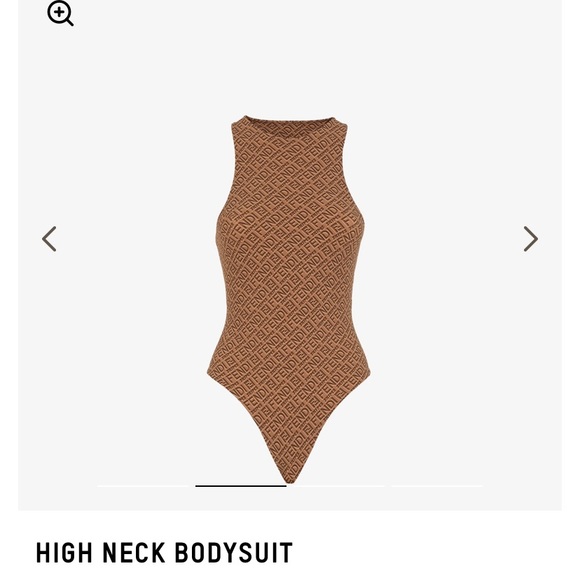 Fendi Tops - FENDI X SKIMS HIGH NECK BODYSUIT
